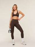 Gymshark Flow Light Support Sports Bra — Archive Brown — 6