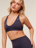 Gymshark Flow Light Support Sports Bra — Midnight Purple — 5