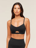 Gymshark Balcony Peekaboo Sports Bra — Black — 1