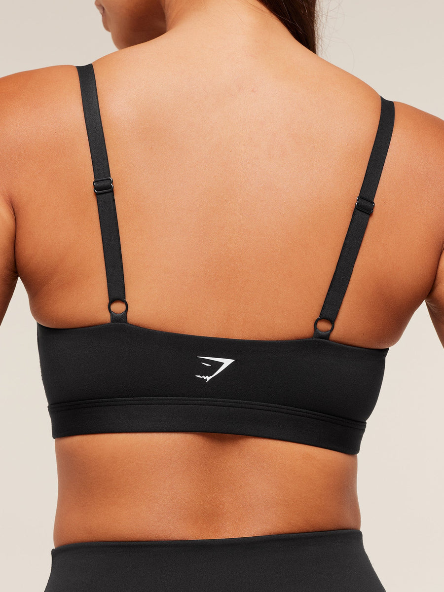 Gymshark Balcony Peekaboo Sports Bra — Black — 5