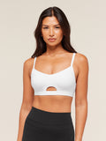 Gymshark Balcony Peekaboo Sports Bra — White — 1