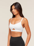 Gymshark Balcony Peekaboo Sports Bra — White — 3