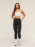Gymshark Balcony Peekaboo Sports Bra — White — 6
