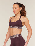 Gymshark Light Support Halter Neck Logo Sports Bra — Cherry Purple — 3