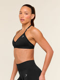 Gymshark Light Support Minimal Halterneck Bra — Black — 3