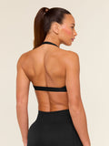 Gymshark Light Support Minimal Halterneck Bra — Black — 2