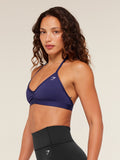 Gymshark Light Support Minimal Halterneck Bra — Indigo Purple — 3