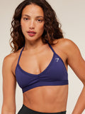 Gymshark Light Support Minimal Halterneck Bra — Indigo Purple — 5