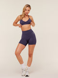 Gymshark Light Support Minimal Halterneck Bra — Midnight Purple — 4