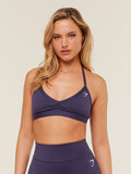 Gymshark Light Support Minimal Halterneck Bra — Midnight Purple — 1