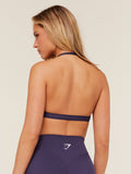 Gymshark Light Support Minimal Halterneck Bra — Midnight Purple — 2