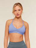 Gymshark Light Support Minimal Halterneck Bra — Steady Purple — 1