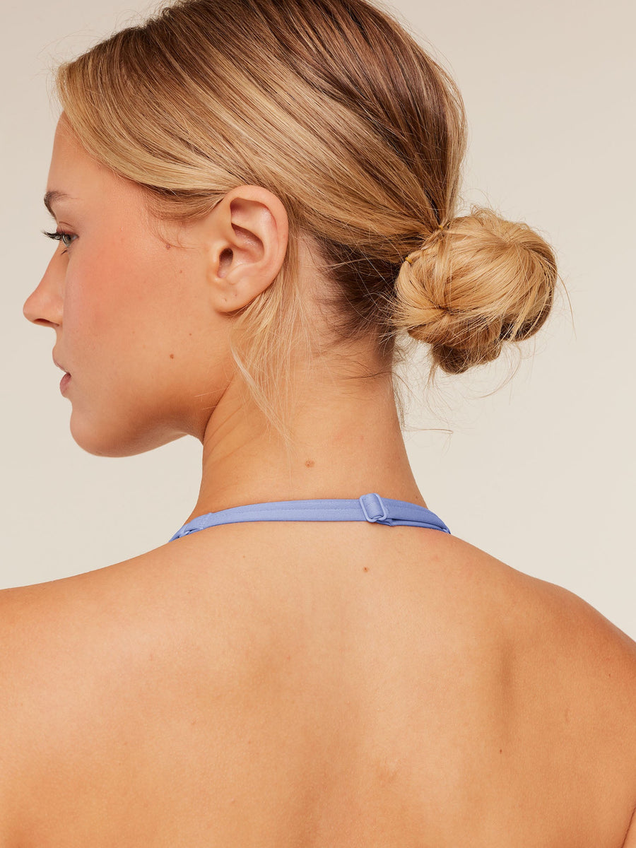 Gymshark Light Support Minimal Halterneck Bra — Steady Purple — 5