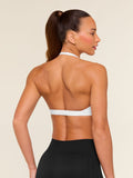 Gymshark Light Support Minimal Halterneck Bra — White — 2
