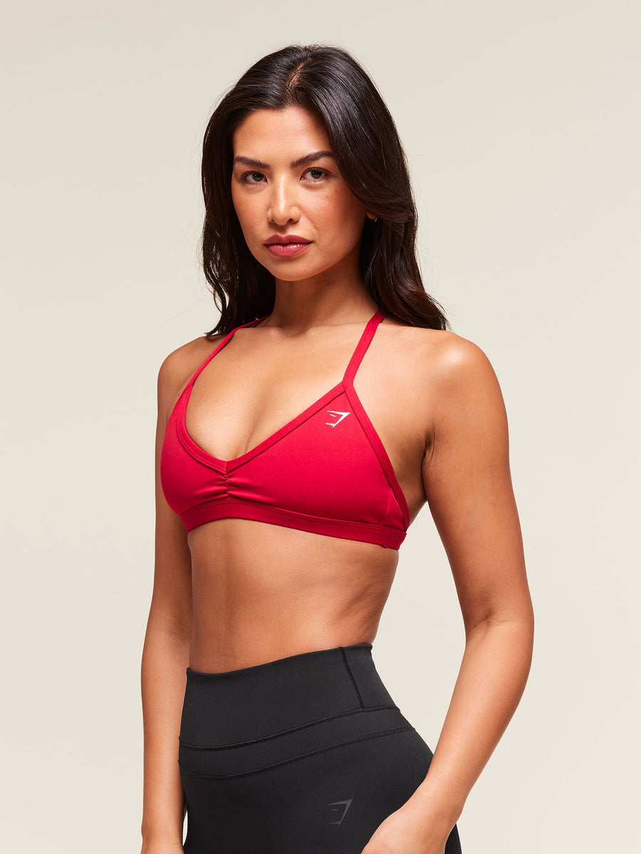 Gymshark Minimal Sports Bra — Carmine Red — 3