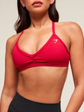 Gymshark Minimal Sports Bra — Carmine Red — 4