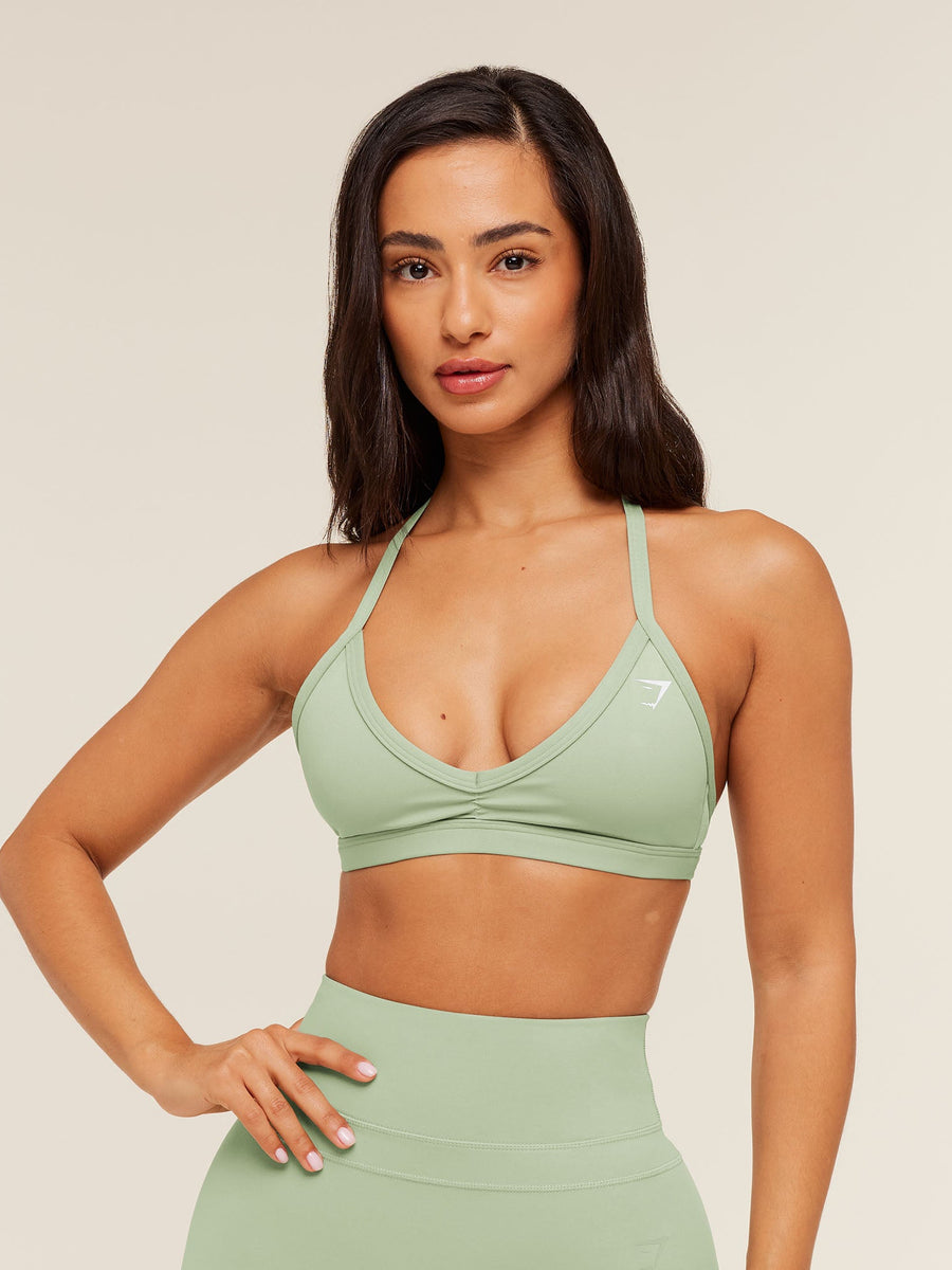 Gymshark Minimal Sports Bra — Haze Green — 1