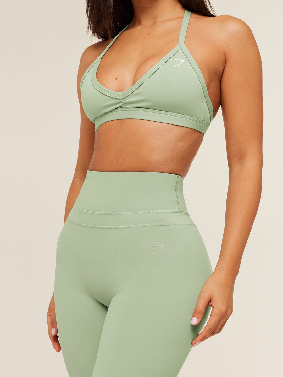 Gymshark Minimal Sports Bra — Haze Green — 4