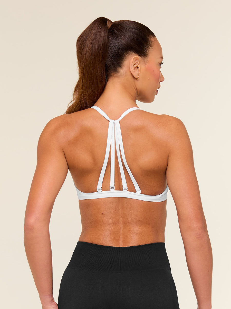 Gymshark Minimal Sports Bra — White — 3