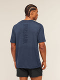 Gymshark Lightweight Seamless T-Shirt — Heavy Blue/Marl — 4