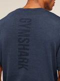 Gymshark Lightweight Seamless T-Shirt — Heavy Blue/Marl — 5