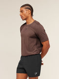 Gymshark Lightweight Seamless T-Shirt — Soft Brown/Marl — 3