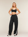 Gymshark Lightweight Tricot Wide Leg Pants — Black/Tinted White — 3