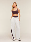 Gymshark Lightweight Tricot Wide Leg Pants — Tinted White/Cherry Purple — 4