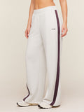 Gymshark Lightweight Tricot Wide Leg Pants — Tinted White/Cherry Purple — 1