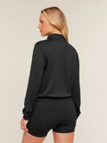 Gymshark Lightweight Tricot Zip Through Jacket — Black/Tinted White — 2