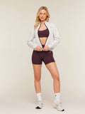 Gymshark Lightweight Tricot Zip Through Jacket — Tinted White/Cherry Purple — 4