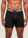 Gymshark Long Boxer Brief 3PK — Denim Grey/Titanium Blue/Black — 1