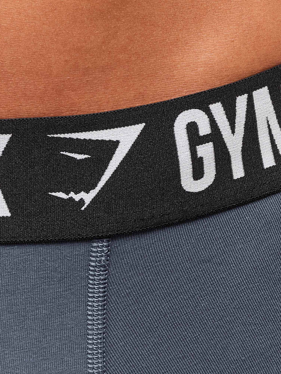 Gymshark Long Boxer Brief 3PK — Denim Grey/Titanium Blue/Black — 8