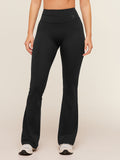 Gymshark Crossover Back Flared Leggings — Black — 2