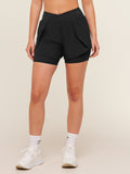 Gymshark Crossover 2-in-1 Shorts — Black — 1