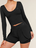 Gymshark Crossover 2-in-1 Shorts — Black — 4