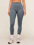 Gymshark Crossover Back Leggings — Iron Blue — 2