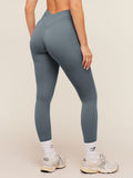 Gymshark Crossover Back Leggings — Iron Blue — 1