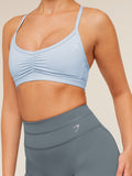 Gymshark Crossover Back Leggings — Iron Blue — 5