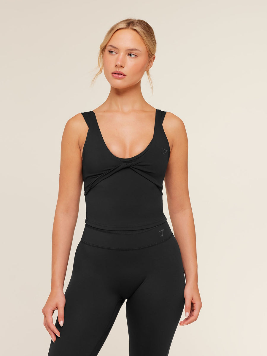 Gymshark Crossover Back Tank — Black — 1