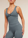 Gymshark Crossover Back Tank — Iron Blue — 5