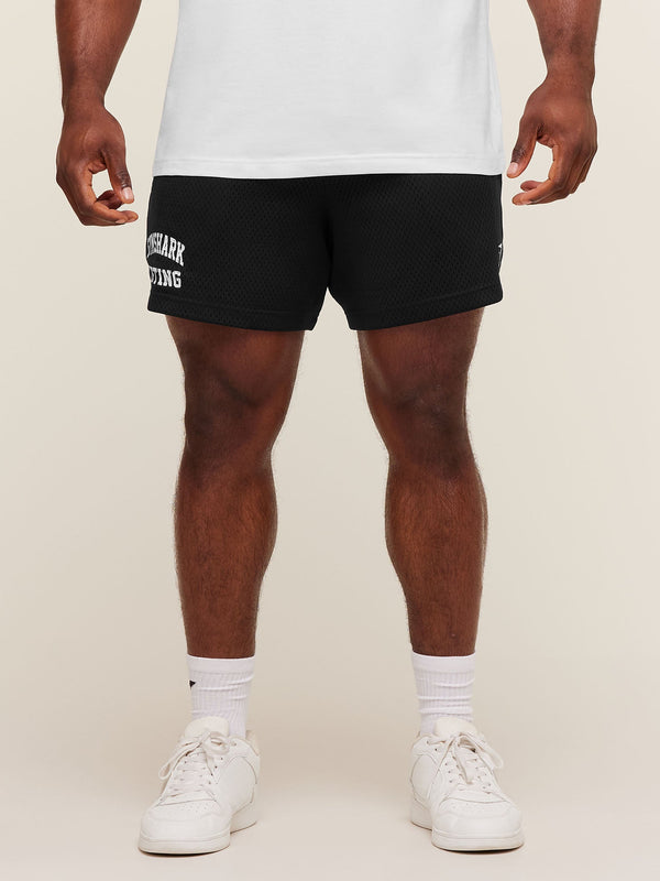 Gymshark Lifting Mesh 5" Shorts — Black