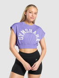 Gymshark Mesh Graphic Crop Top — Record Purple — 1