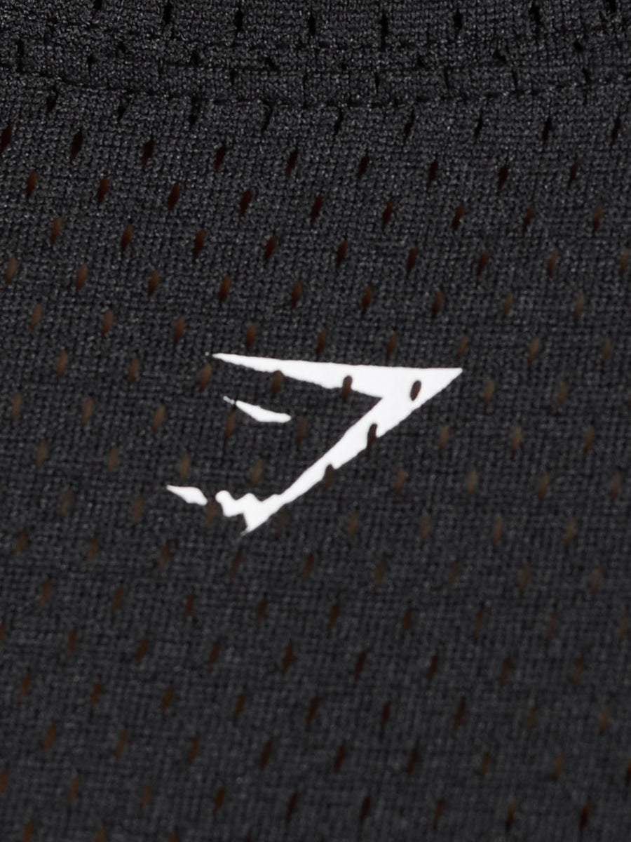 Gymshark Mesh Graphic Oversized T-Shirt — Black — 5
