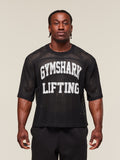 Gymshark Mesh Oversized T-Shirt — Black — 1