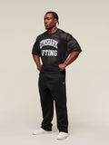 Gymshark Mesh Oversized T-Shirt — Black — 5