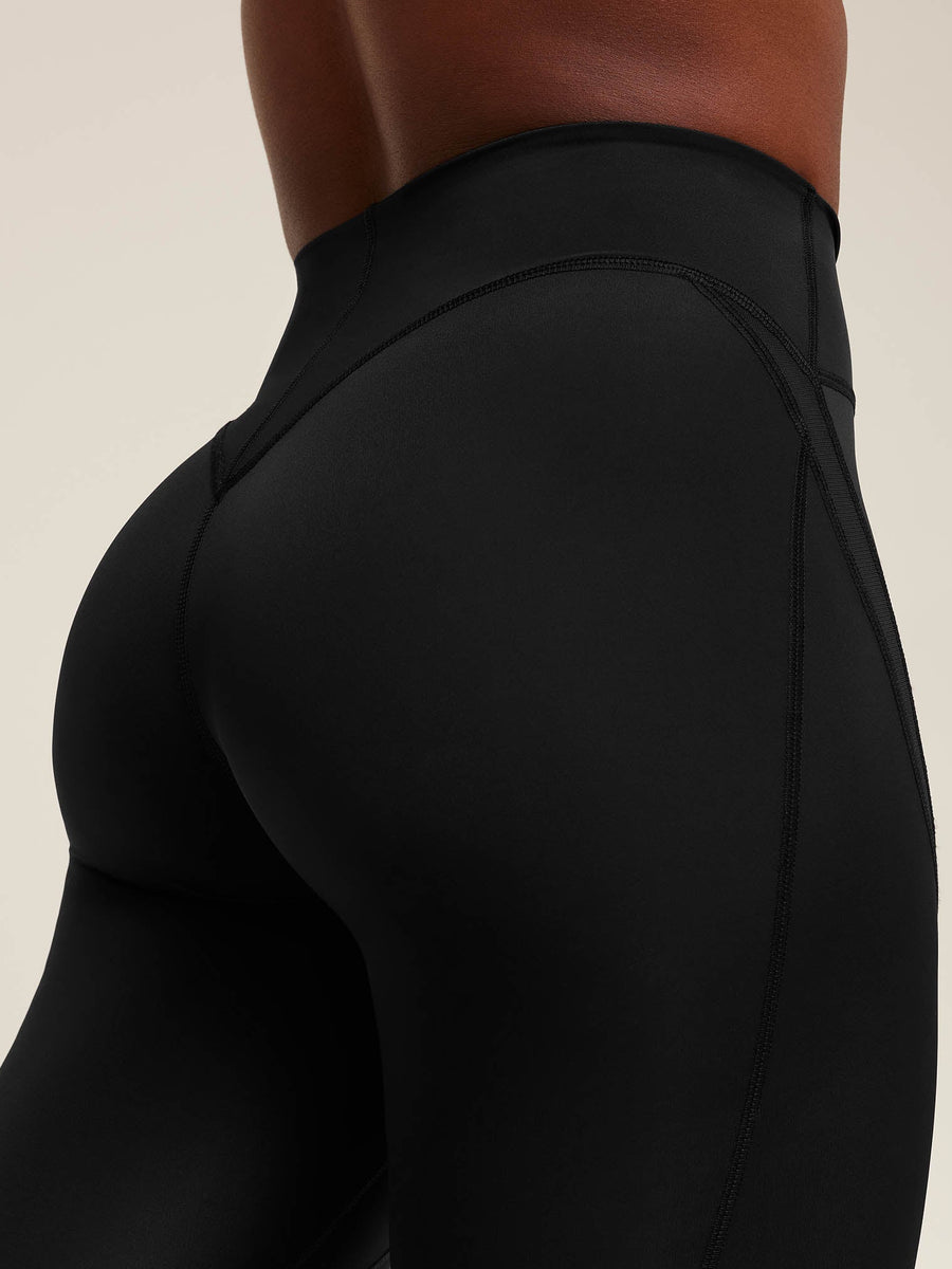 Gymshark Mesh Panel Leggings — Black — 4