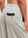 Gymshark Mesh Straight Leg Pants — Stone Grey/Heavy Blue — 5