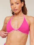 Gymshark Micro Logo Clasp Minimal Bra — Super-Set Pink — 6