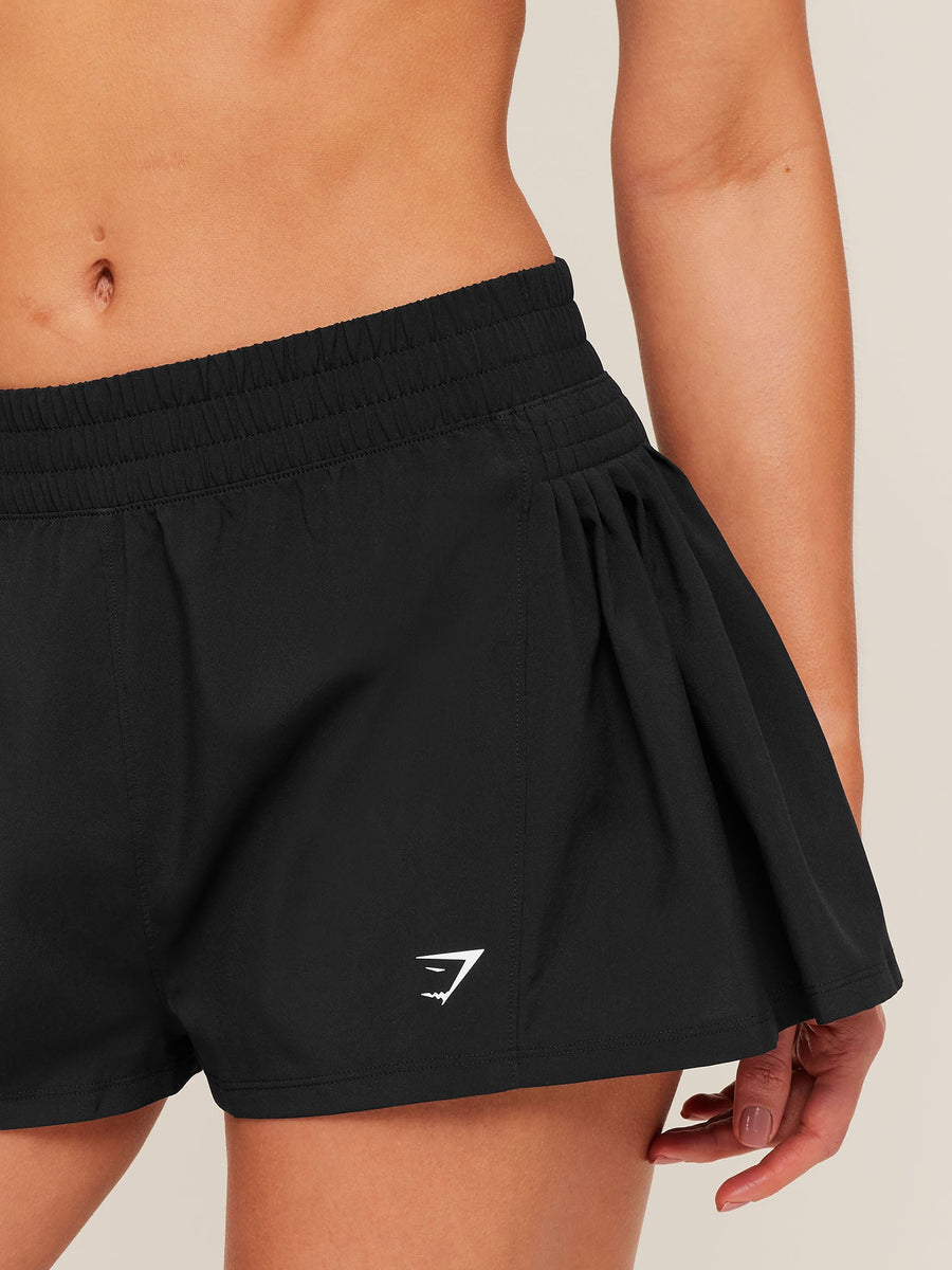 Gymshark Flutter Woven Shorts — Black — 5